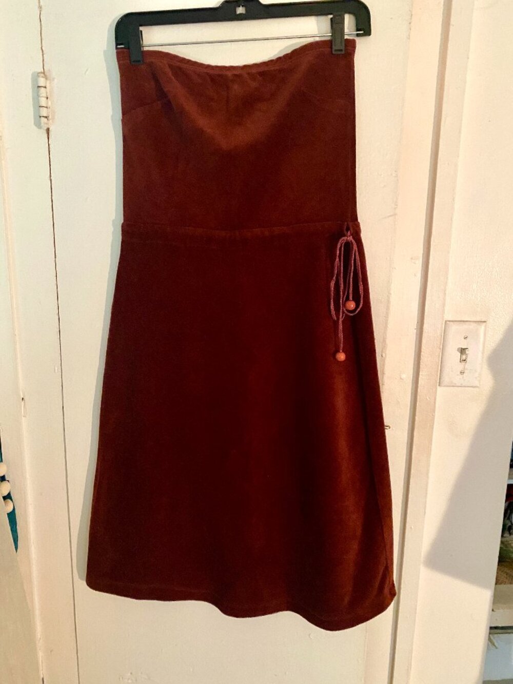 Grey Antics 1970's Style Velour Tube Dress